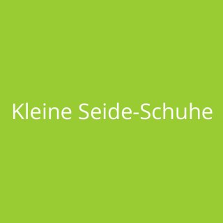 Kleine Seide-Schuhe