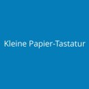 Kleine Papier-Tastatur