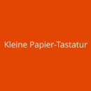Kleine Papier-Tastatur