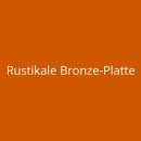 Rustikale Bronze-Platte