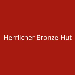 Herrlicher Bronze-Hut