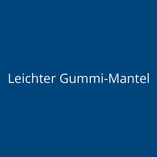 Leichter Gummi-Mantel