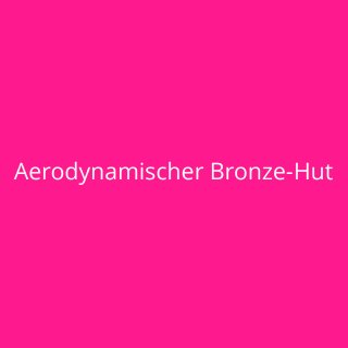 Aerodynamischer Bronze-Hut