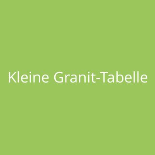 Kleine Granit-Tabelle